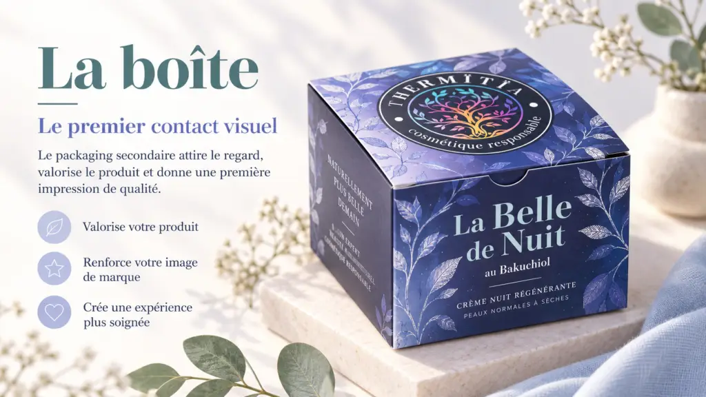 Boîte personnalisée : le premier contact visuel boîte personnalisée packaging secondaire image de marque